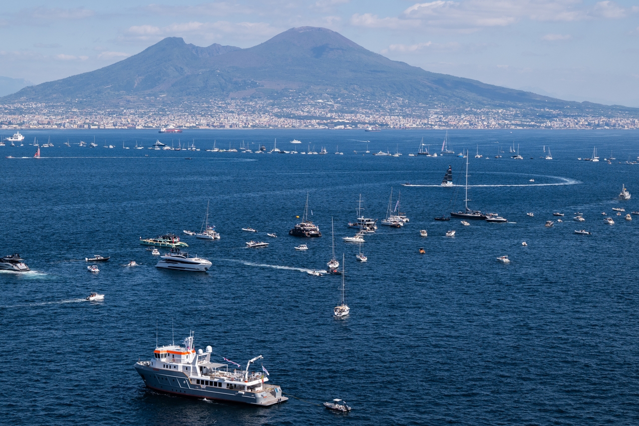 Aerial shots of Naples